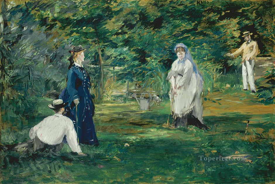 Croquet Eduard Manet Oil Paintings